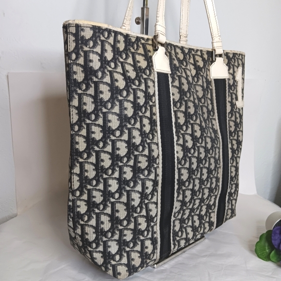 CHRISTIAN DIOR Black Monogram Trotter No 1 Shopping Tote Bag - Picture 4 of 12